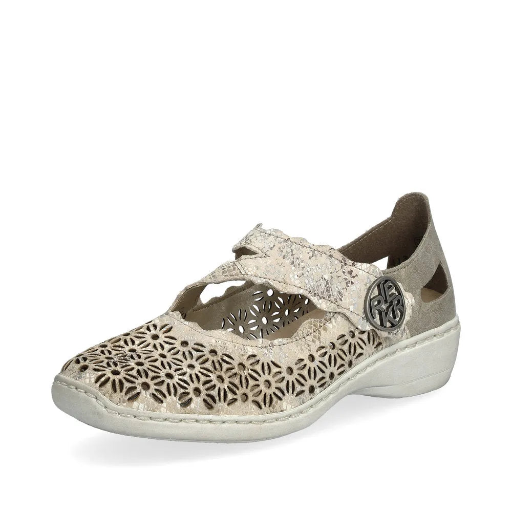 Beige-Metallic/Perle