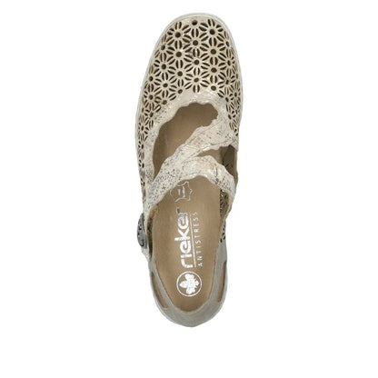 Beige-Metallic/Perle