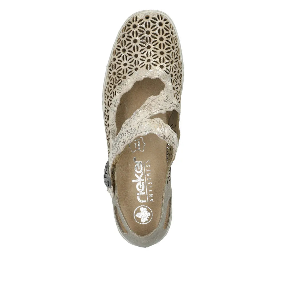 Beige-Metallic/Perle
