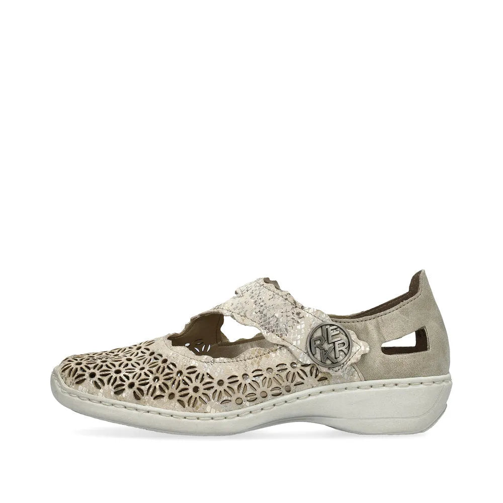 Beige-Metallic/Perle