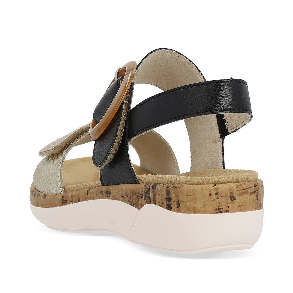 Beige-Gold/Schwarz