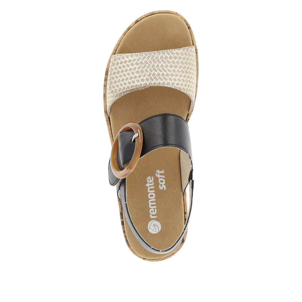 Beige-Gold/Schwarz