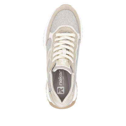 Lehm/Beige-Silber/Offwhite/Muschel